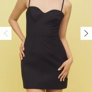 NWT Mare Mare Black Hourglass Mini Dress Size L